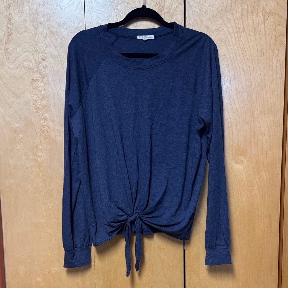 Fresh laundry front tie top